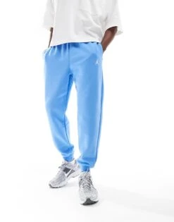 Jordan Brooklyn Fleece Joggers In Blue For Men Light Blue