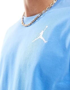 Jordan Jumpman Chest Logo T-shirt In Blue For Men Light Blue -Nike Sales Store 206610421 3