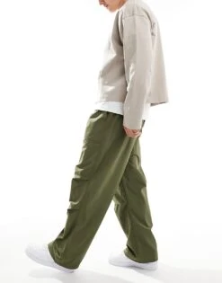 Jordan Essential Statement Woven Trousers In Olive For Men Mid Green