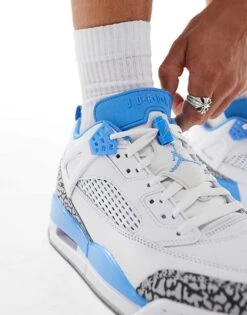 Jordan Spizike Low Trainers In White And Blue For Men -Nike Sales Store 206610552 4