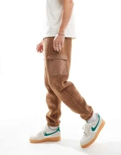 Jordan Flight Sherpa Trousers In Brown For Men 11 Jordan Flight Sherpa Trousers In Brown For Men -Nike Sales Store 206610646 4