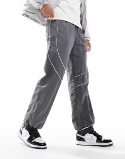 Nike Air Jordan Mid Trainers In White, Black And Metallic Silver - SILVER For Men -Nike Sales Store 206610660 4