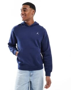 Jordan Brooklyn Fleece Hoodie In Navy For Men