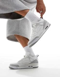 Jordan Spizike Low Trainers In White And Grey For Men -Nike Sales Store 206610684 1 white 1