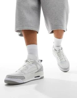 Jordan Spizike Low Trainers In White And Grey For Men -Nike Sales Store 206610684 4