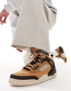 Jordan Spizike Low Trainers In Tan And Black For Men