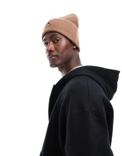 Jordan Essential Peak Beanie In Brown For Men -Nike Sales Store 206610805 3