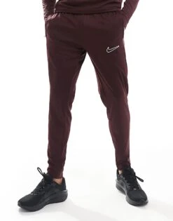 Nike Football Academy 23 Joggers In Burgundy For Men