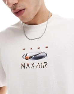 Nike Air Graphic T-shirt In Light Grey For Men -Nike Sales Store 206615429 3