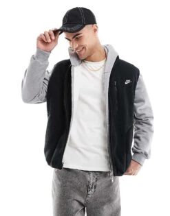 Nike Club Fleece Gilet In Black For Men -Nike Sales Store 206615451 1 black 1