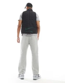 Nike Tech Fleece Open Hem Joggers In Grey For Men -Nike Sales Store 206615452 3