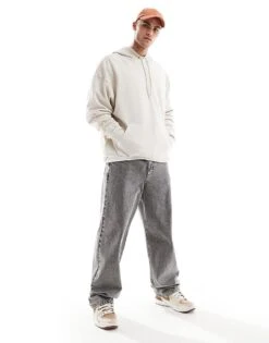 Nike Club French Terry Oversized Hoodie In Off White For Men -Nike Sales Store 206615494 3