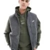 Nike Club Fleece Gilet In Dark Grey For Men -Nike Sales Store 206615495 1 grey