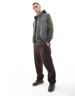 Nike Club Fleece Gilet In Dark Grey For Men -Nike Sales Store 206615495 4