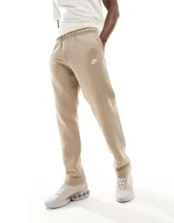 Nike Club Fleece Open Hem Sweatpant In Khaki For Men -Nike Sales Store 206615508 1 khaki 1