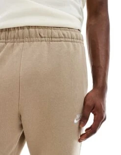 Nike Club Fleece Open Hem Sweatpant In Khaki For Men -Nike Sales Store 206615508 5