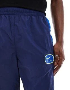 Nike Swoosh Air Woven Joggers In Navy And Blue For Men -Nike Sales Store 206615582 4