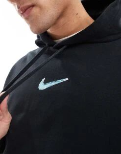 Nike Space Graphic Hoodie In Black For Men -Nike Sales Store 206615693 3