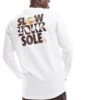 Nike 'slow Your Sole' Graphic Long Sleeve T-shirt In White For Men -Nike Sales Store 206615745 1 white