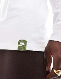 Nike 'slow Your Sole' Graphic Long Sleeve T-shirt In White For Men -Nike Sales Store 206615745 3