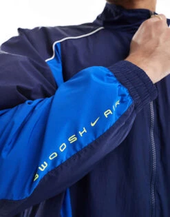 Nike Swoosh Air Woven Tracktop In Navy And Blue For Men -Nike Sales Store 206615799 4