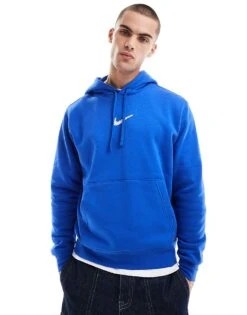 Nike Space Graphic Hoodie In Blue For Men Mid Blue -Nike Sales Store 206615805 3
