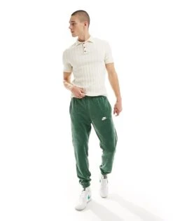 Nike Club Velour Joggers In Green For Men Mid Green -Nike Sales Store 206615867 1 midgreen 1