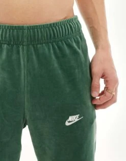 Nike Club Velour Joggers In Green For Men Mid Green -Nike Sales Store 206615867 3