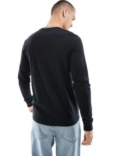 Nike Futura Logo Long Sleeve T-shirt In Black For Men -Nike Sales Store 206615877 2