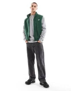 Nike Club Fleece Gilet In Dark Green For Men -Nike Sales Store 206615937 3