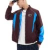 Nike Swoosh Air Woven Tracktop In Brown And Blue For Men -Nike Sales Store 206616040 1 brown
