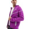 Nike Tech Fleece Reflective Full Zip Windrunner Hoodie In Purple For Men -Nike Sales Store 206616064 1 purple