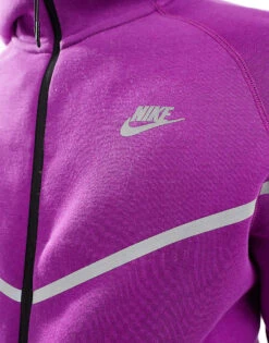Nike Tech Fleece Reflective Full Zip Windrunner Hoodie In Purple For Men 10 Nike Tech Fleece Reflective Full Zip Windrunner Hoodie In Purple For Men -Nike Sales Store 206616064 4