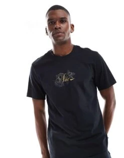 Nike Graphic T-shirt In Black For Men -Nike Sales Store 206616085 1 black 1