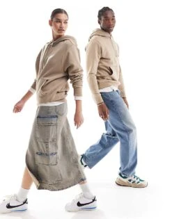 Nike Club Unisex Hoodie In Khaki For Unisex 10 Nike Club Unisex Hoodie In Khaki For Unisex -Nike Sales Store 206616202 4