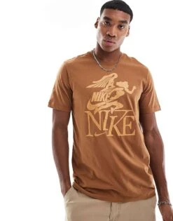 Nike Victory Graphic T-shirt In Brown For Men -Nike Sales Store 206616209 1 brown 1