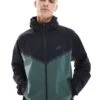 Nike Tech Woven Full Zip Jacket In Dark Green And Black For Men -Nike Sales Store 206616223 1 darkgreen