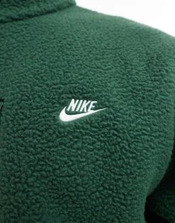 Nike Club Zip Through Fleece In Dark Green For Men -Nike Sales Store 206616265 4