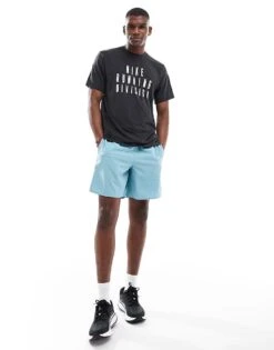 Nike Running Run Division Logo Dri-FIT T-shirt In Black For Men -Nike Sales Store 206616422 3