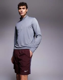 Nike Running Challenger Dri-FIT 7 Inch Shorts In Burgundy For Men -Nike Sales Store 206616465 5