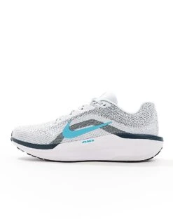 Nike Running Air Winflo 11 Trainers In Grey And Blue For Men -Nike Sales Store 206616514 2