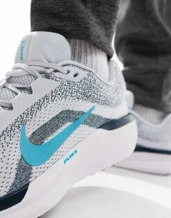 Nike Running Air Winflo 11 Trainers In Grey And Blue For Men -Nike Sales Store 206616514 4