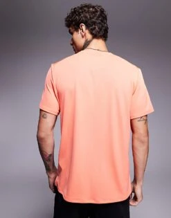 Nike Running Miler Dri-FIT T-shirt In Orange For Men -Nike Sales Store 206616521 4