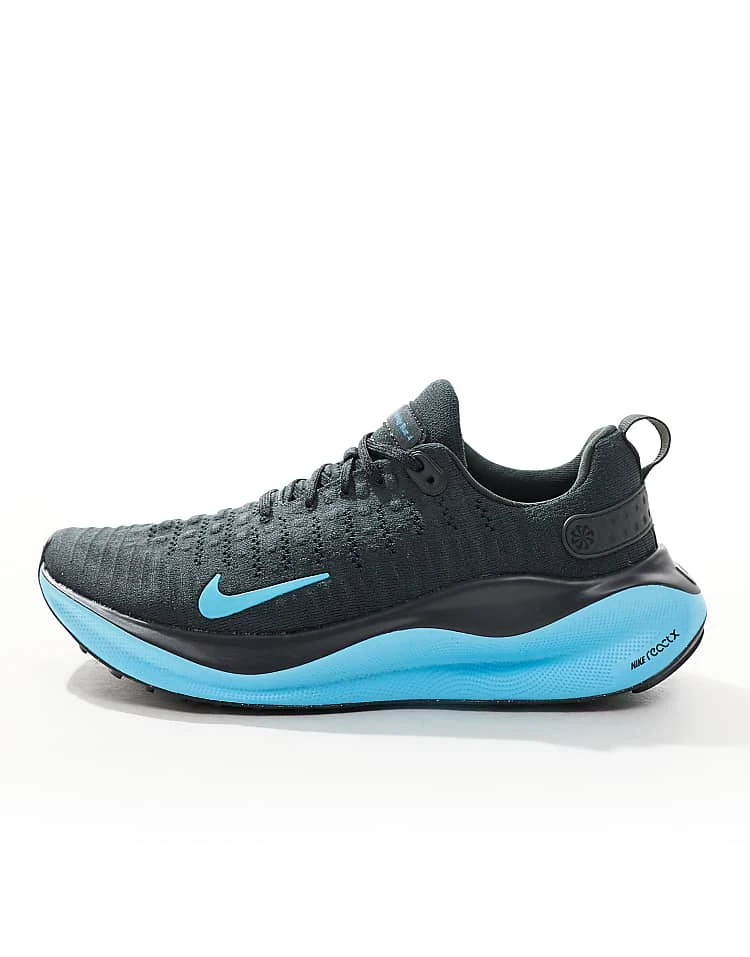 Nike Running ReactX Infinity Run 4 Trainers In Black And Blue For Men 4 Nike Running ReactX Infinity Run 4 Trainers In Black And Blue For Men - Image 2