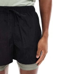 Nike Running Run Division Stride 5 Inch 2 In 1 Shorts In Black For Men -Nike Sales Store 206616543 2
