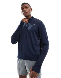 Nike Running Pacer Dri-FIT 1/4 Zip Top In Navy For Men 11 Nike Running Pacer Dri-FIT 1/4 Zip Top In Navy For Men -Nike Sales Store 206616688 1 navy 1