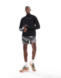 Nike Running Trail 1/4 Zip Sweatshirt In Black For Men 9 Nike Running Trail 1/4 Zip Sweatshirt In Black For Men -Nike Sales Store 206616737 3