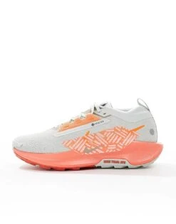 Nike Running ReactX Pegasus Trail 5 GORE-TEX Trainers In Grey And Orange For Men -Nike Sales Store 206616770 2