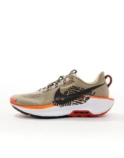 Nike Running ReactX Pegasus Trail 5 Trainers In Brown And Orange For Men -Nike Sales Store 206616795 2