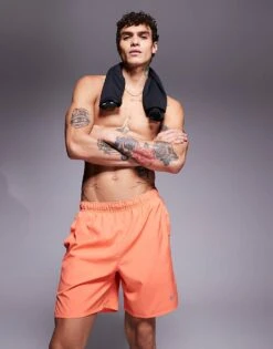 Nike Running Challenger Dri-FIT 7 Inch Shorts In Orange For Men -Nike Sales Store 206616873 1 orange 1